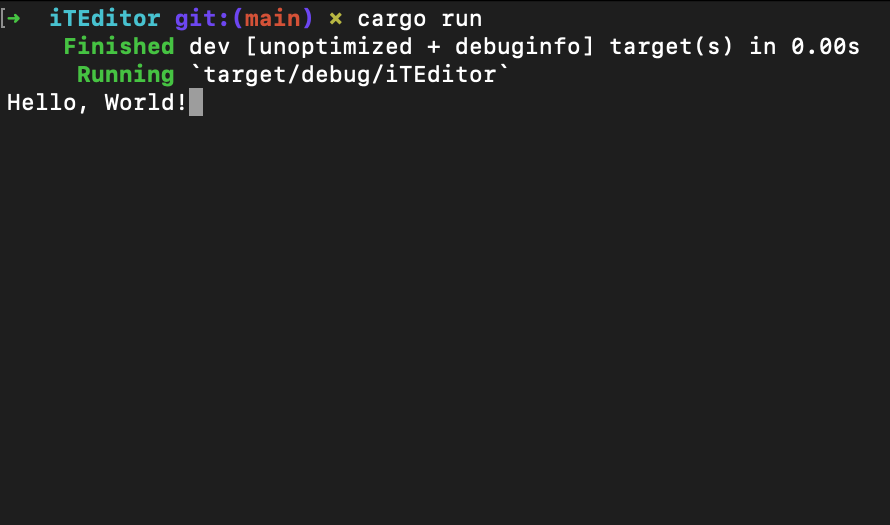 Rust学习-制作一个文本编辑器: Setup